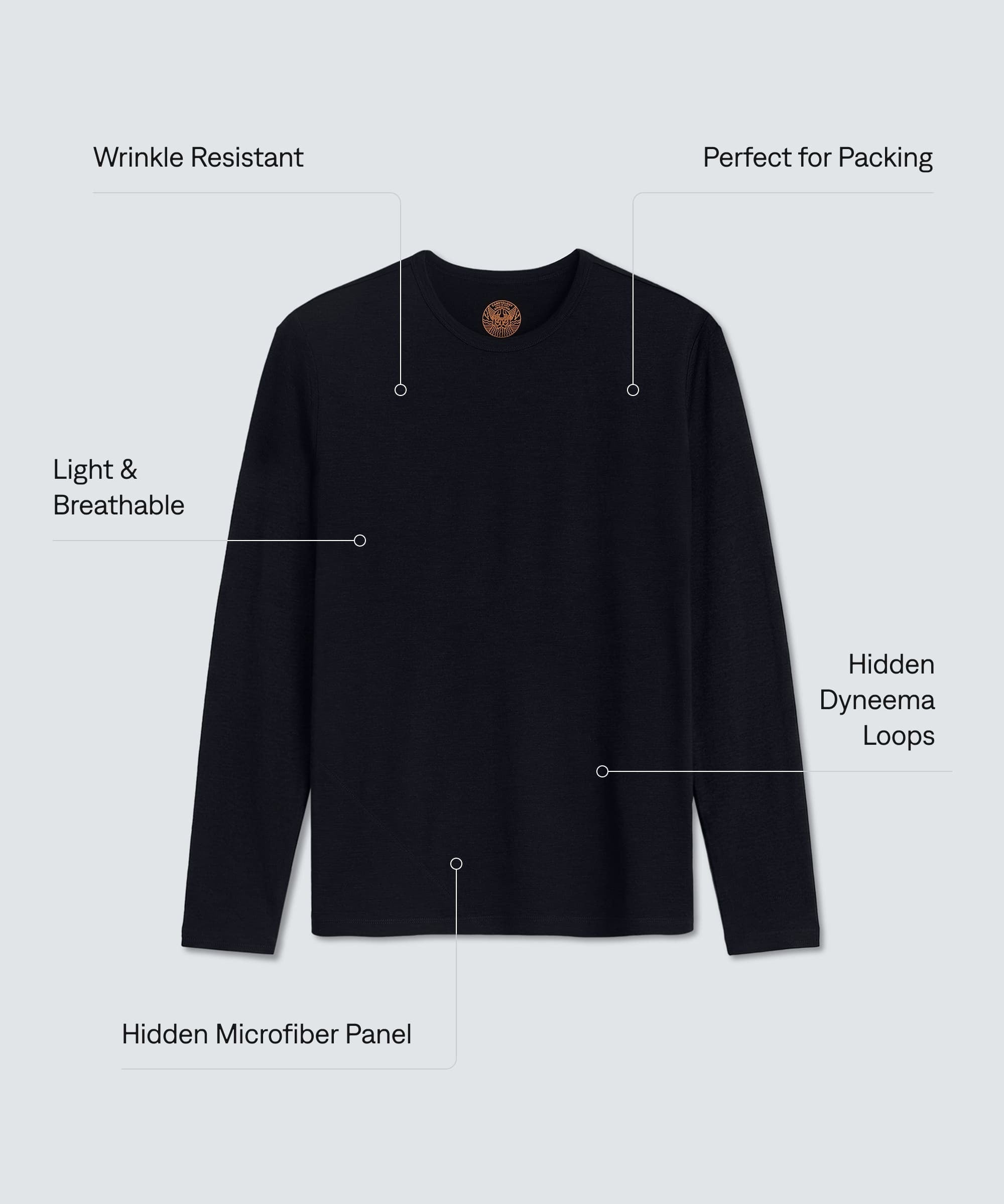 Men's Carryology Meili Long Sleeve Merino Crew