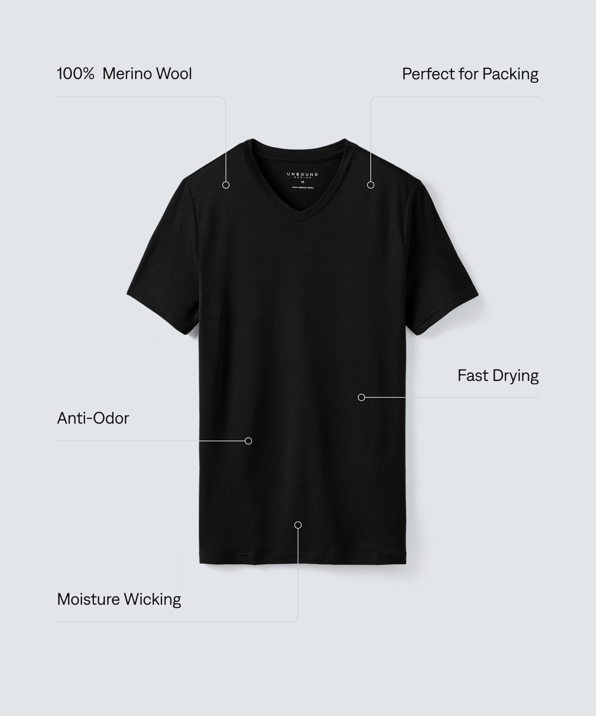 Men's Merino V-Neck T-Shirt