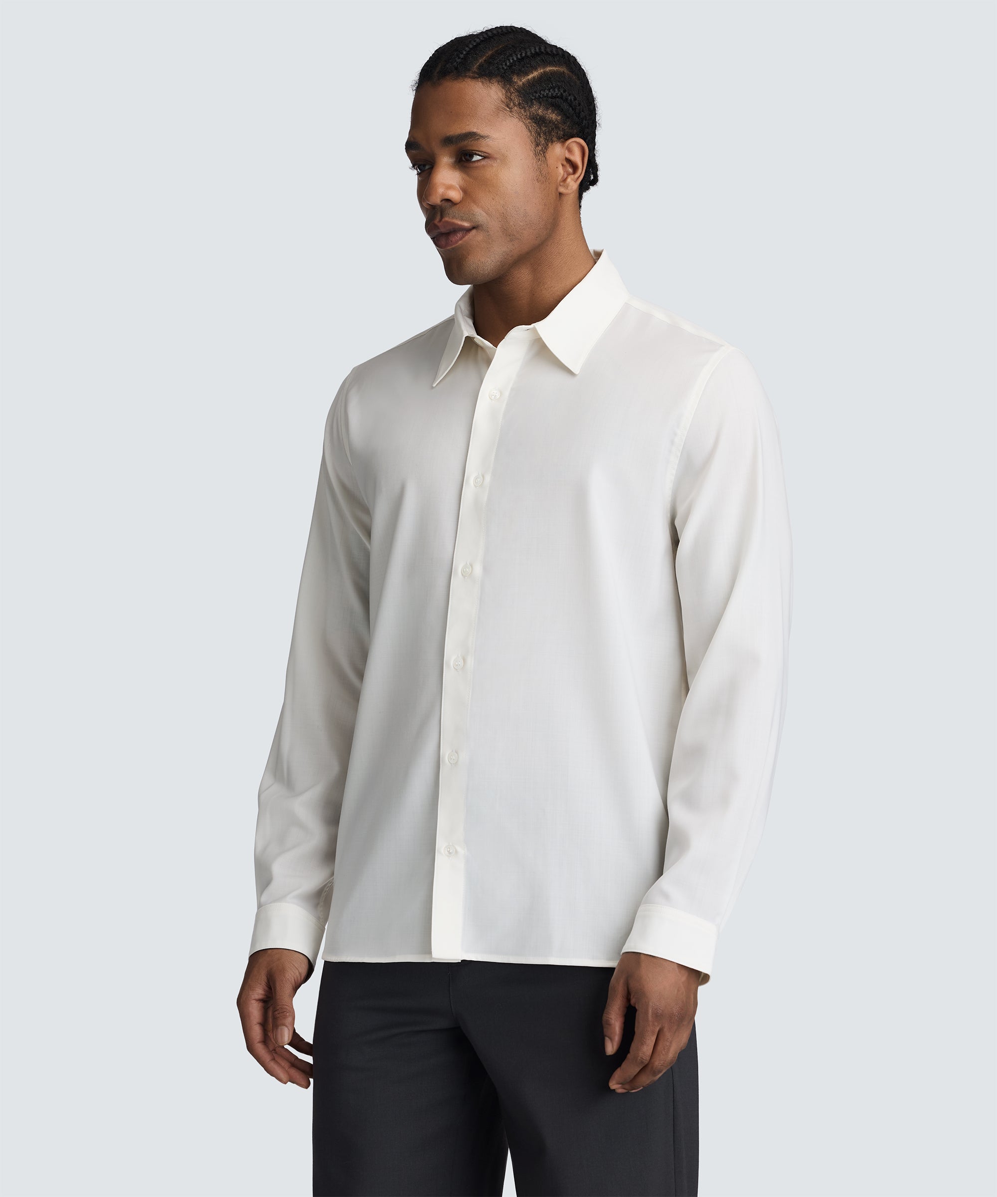 Men's Merino Poplin Button-Up