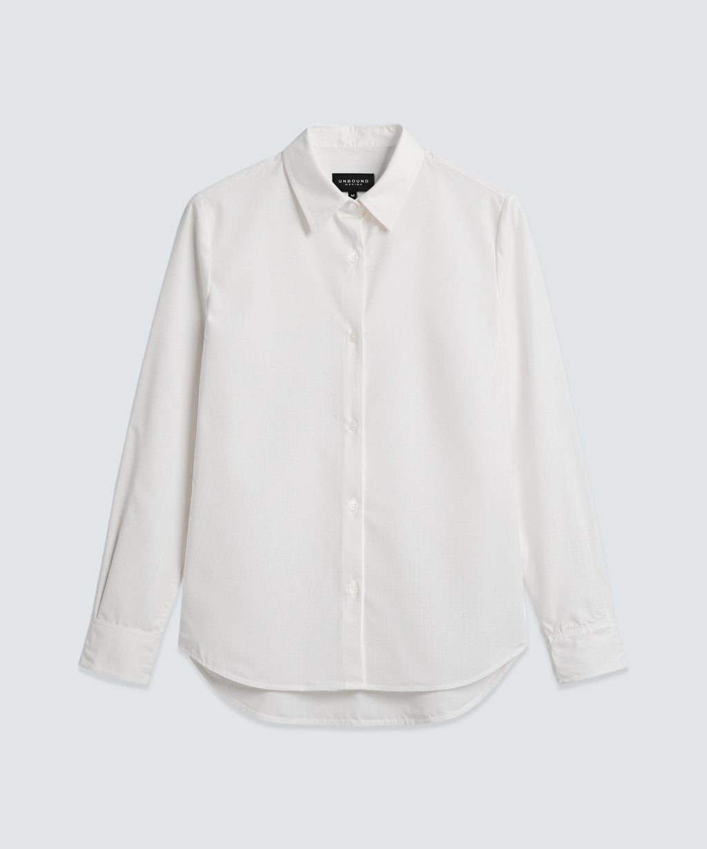 Women's Merino Poplin Button-Up