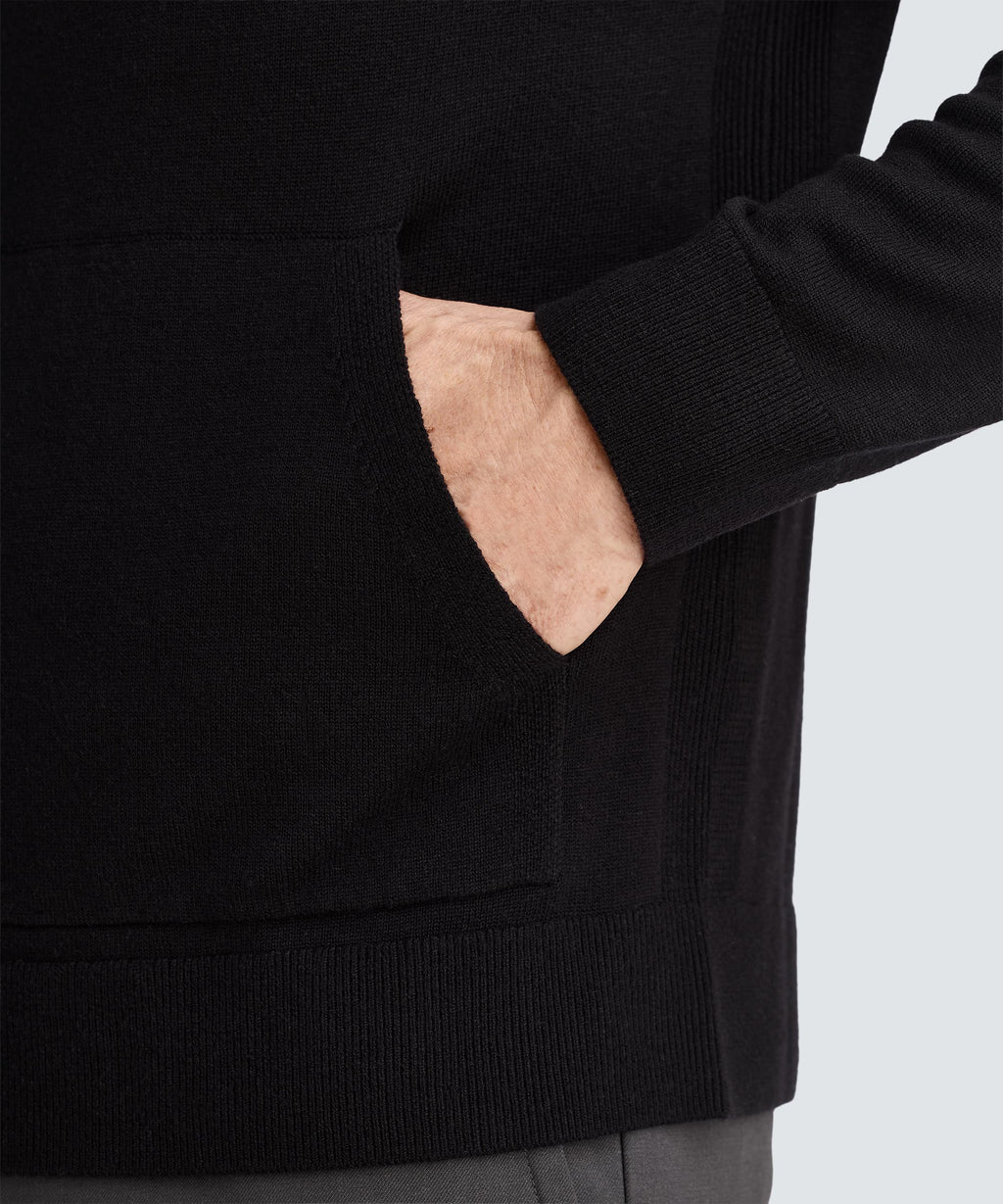 Men's Merino Knit Pullover Hoodie