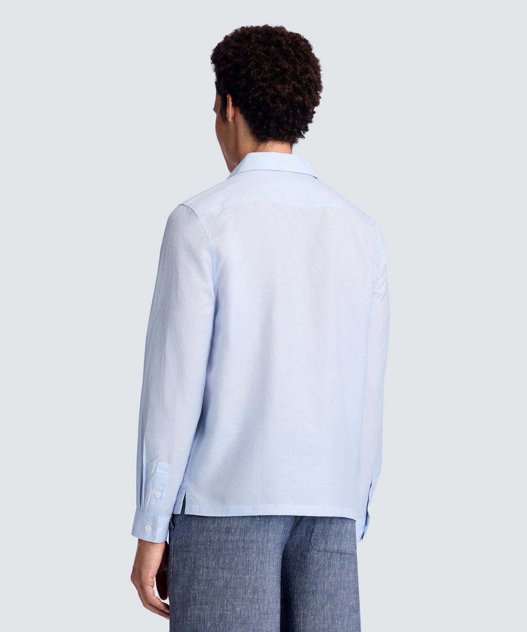 Men's Merino Linen Button-Up
