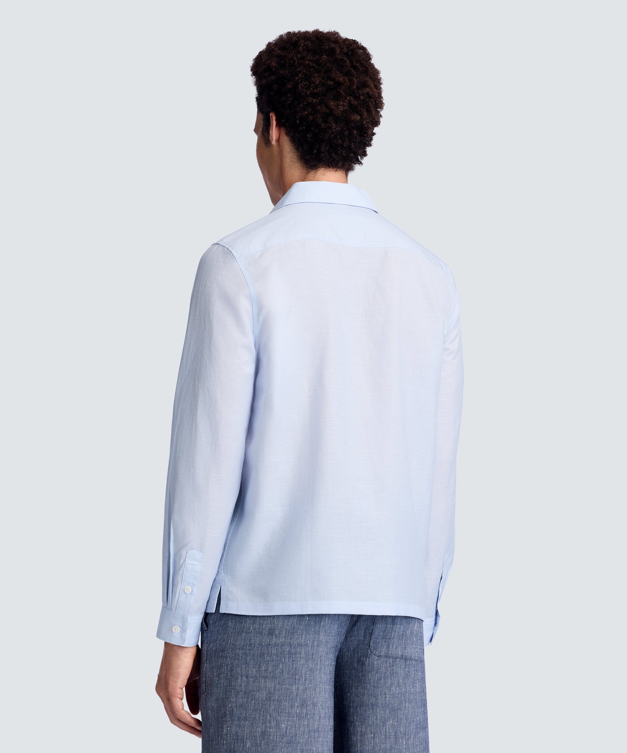 Men's Merino Linen Button-Up