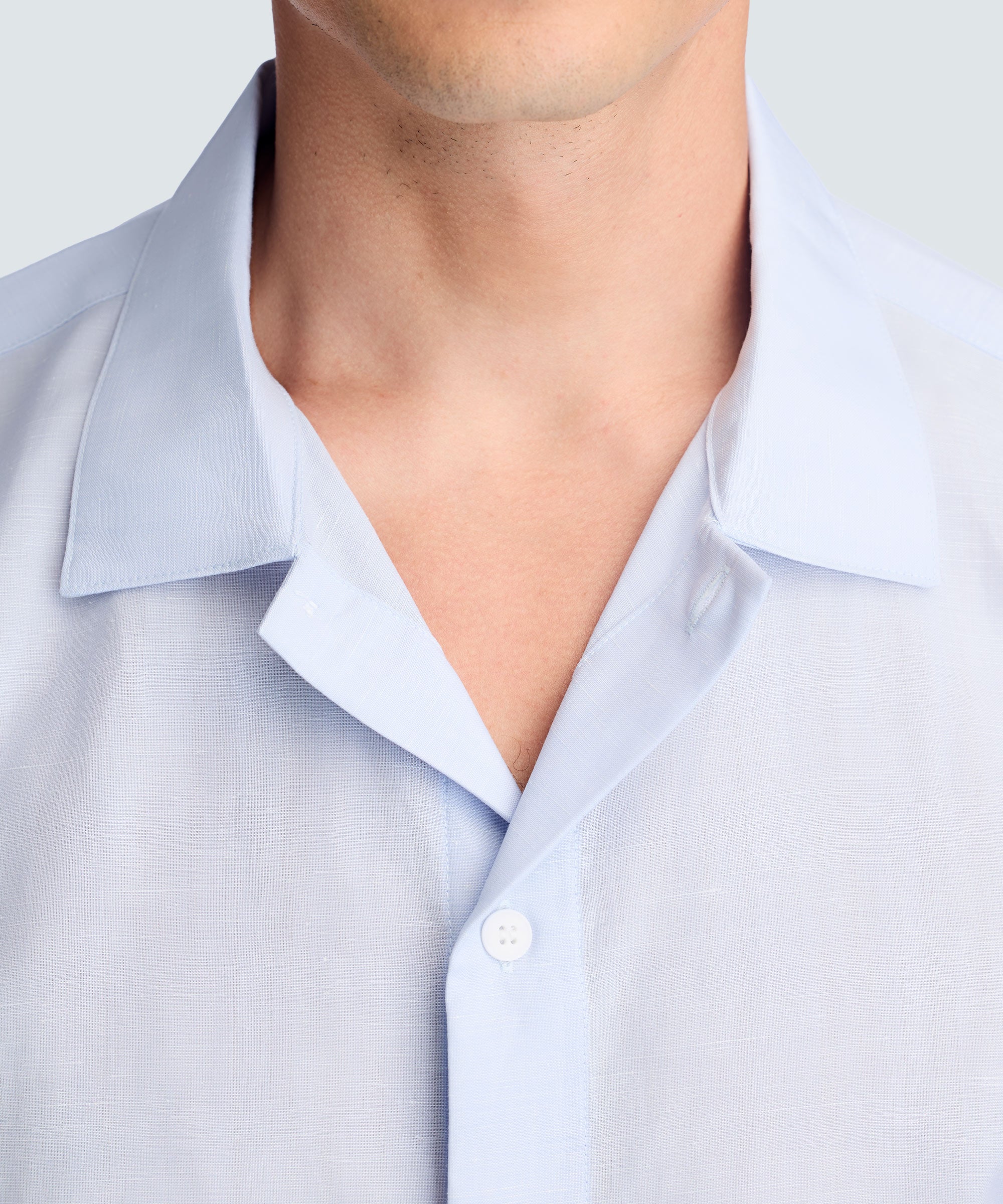 Men's Merino Linen Button-Up