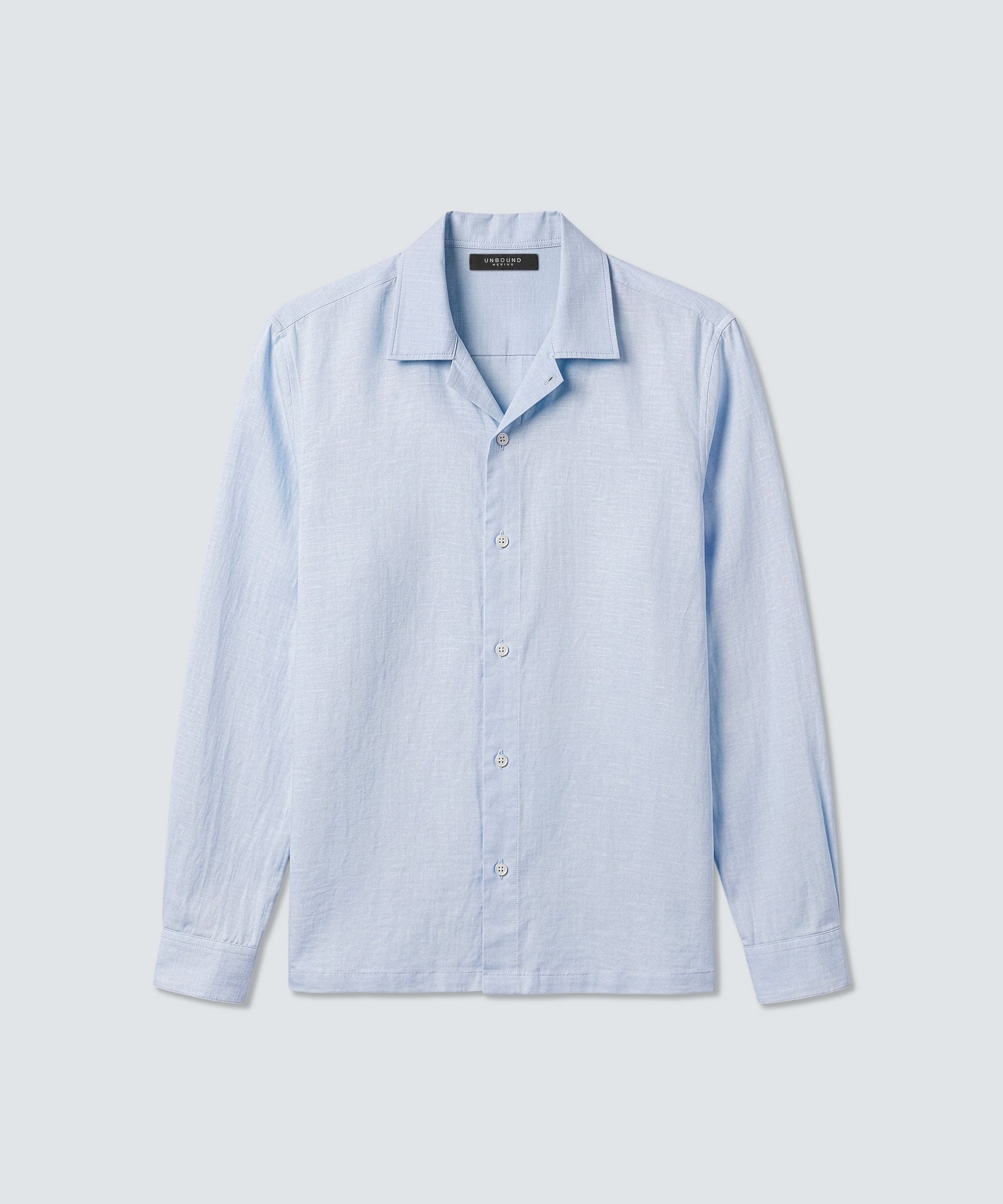 Men's Merino Linen Button-Up
