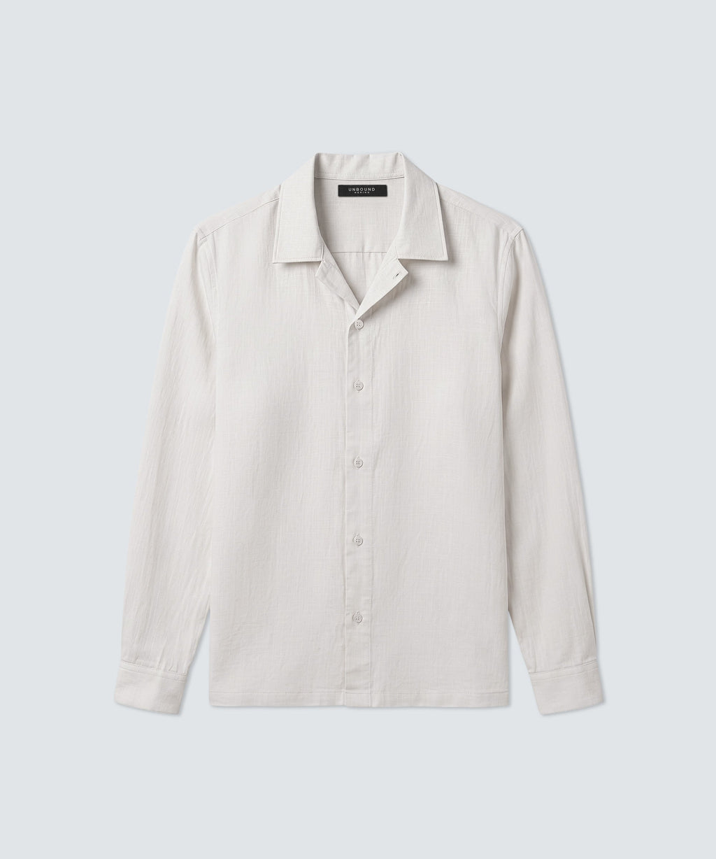 Men's Merino Linen Button-Up