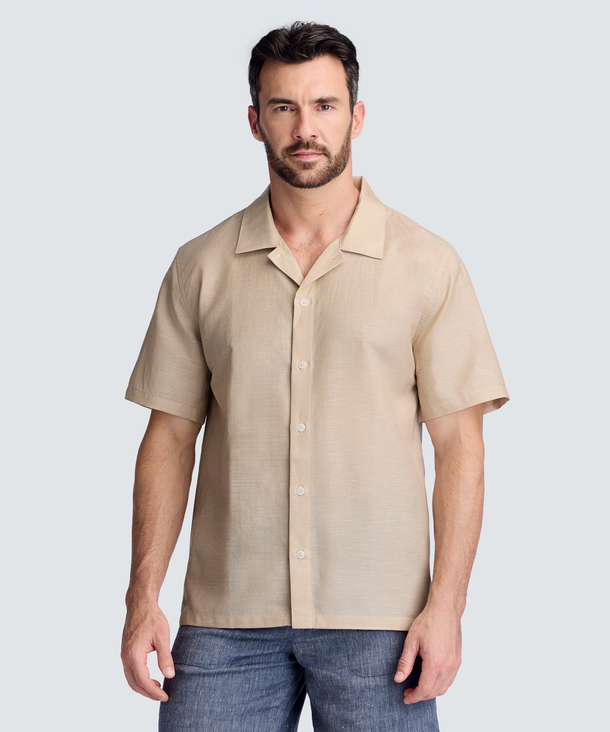 Men's Merino Linen Tropical Shirt