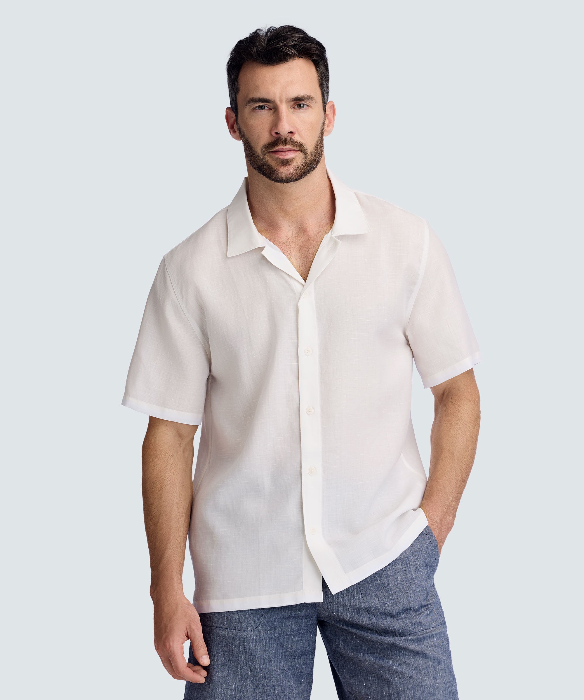 Men's Merino Linen Tropical Shirt