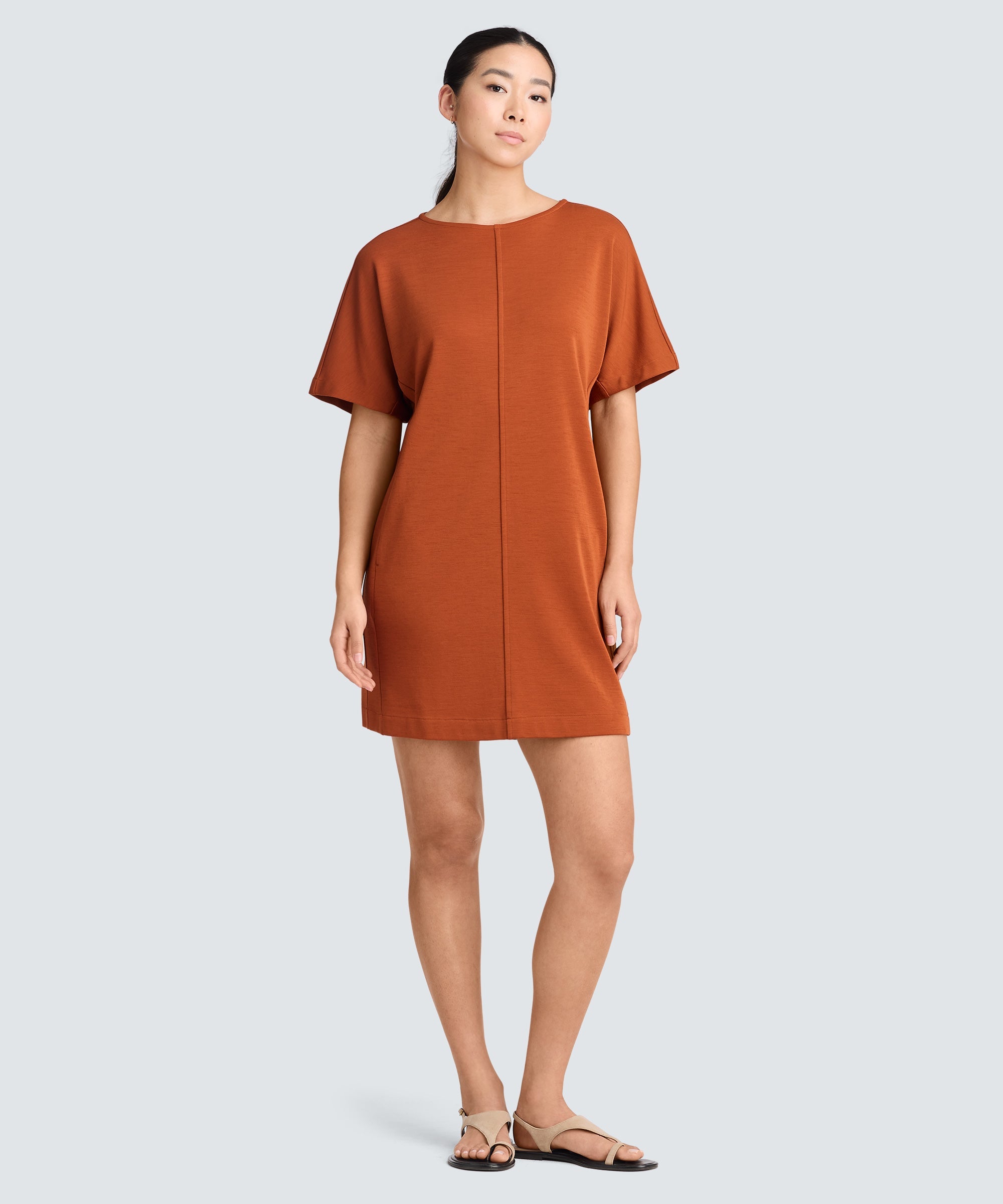 Women's Merino Boatneck T-Shirt Dress