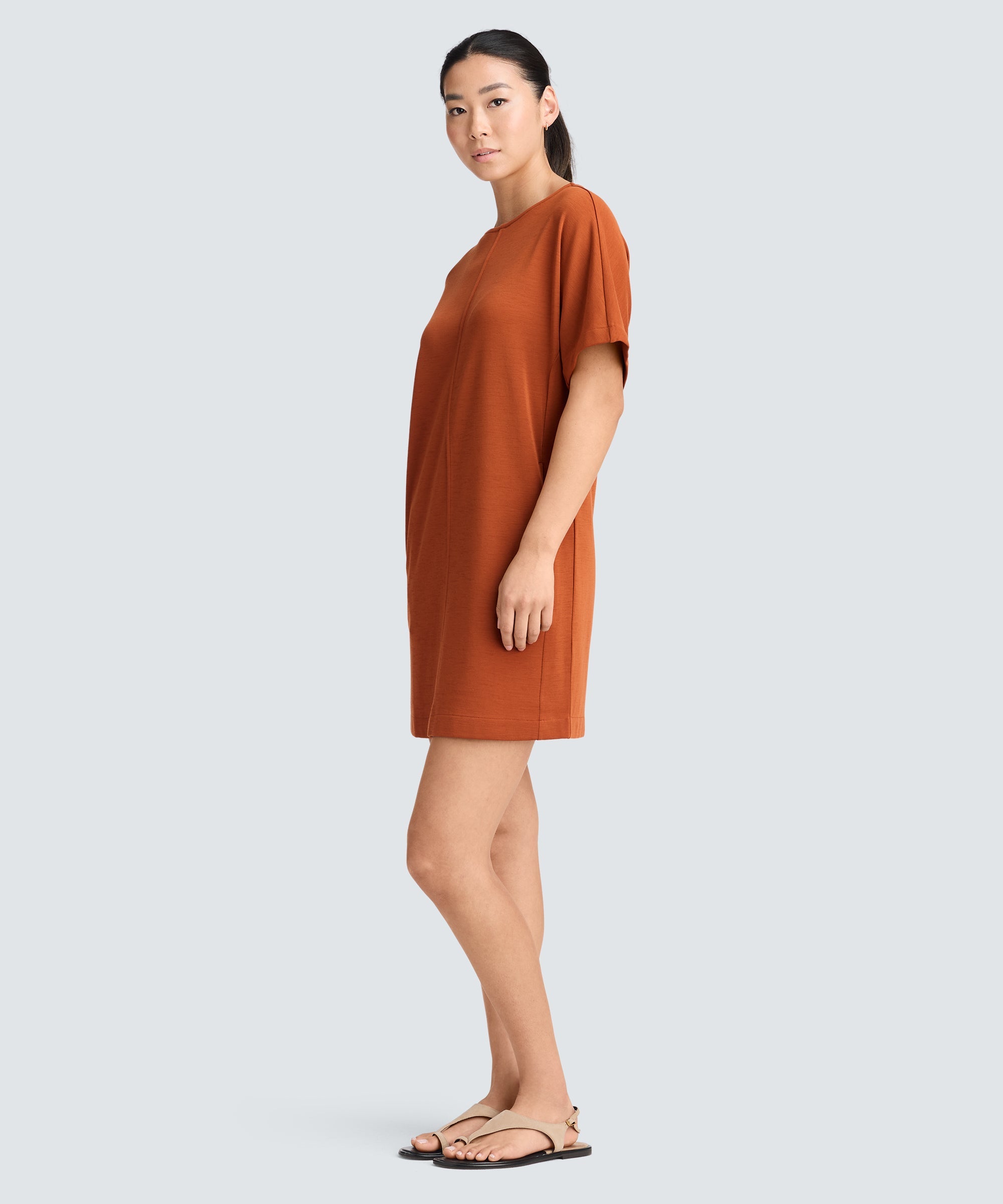 Women's Merino Boatneck T-Shirt Dress