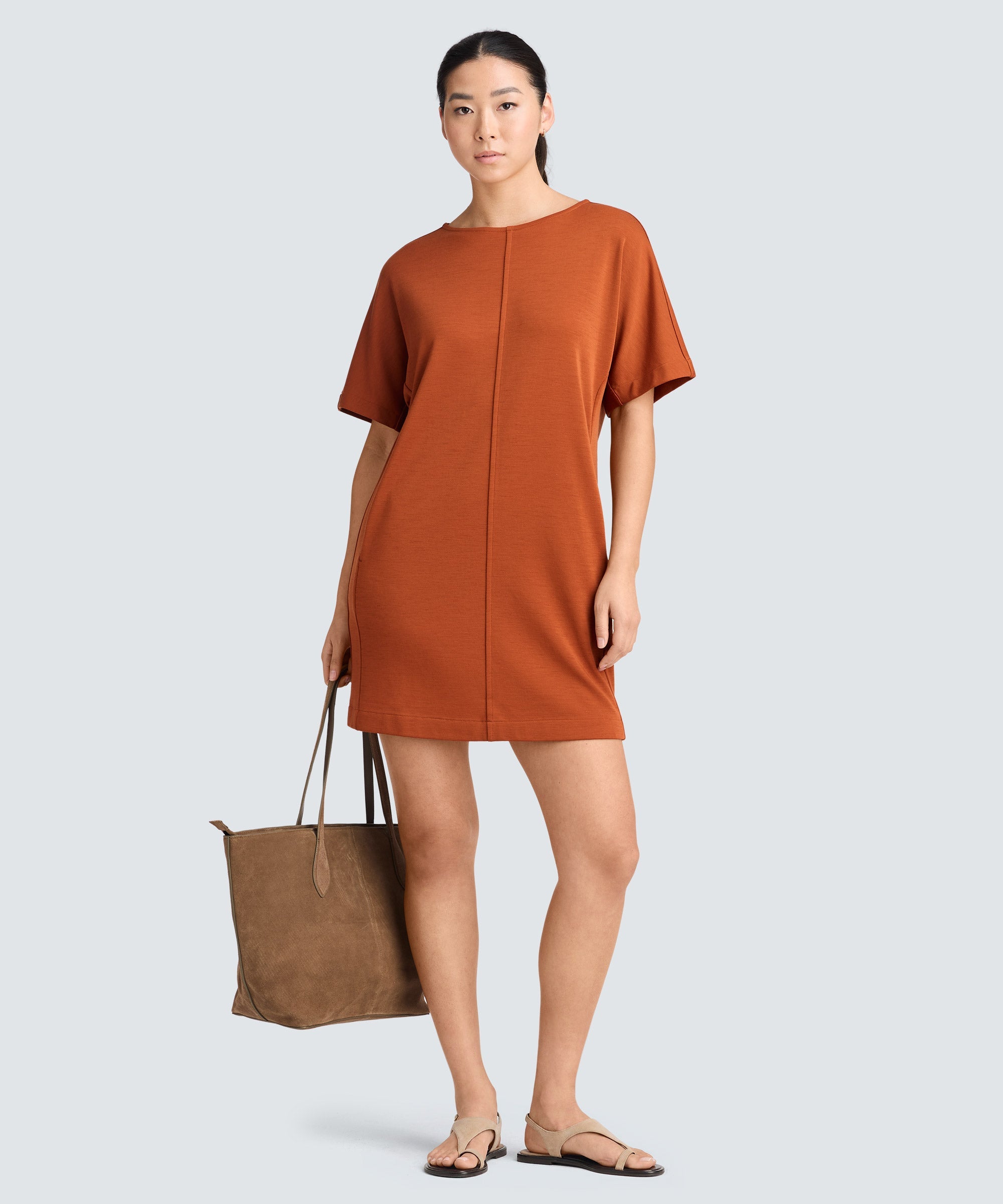 Women's Merino Boatneck T-Shirt Dress