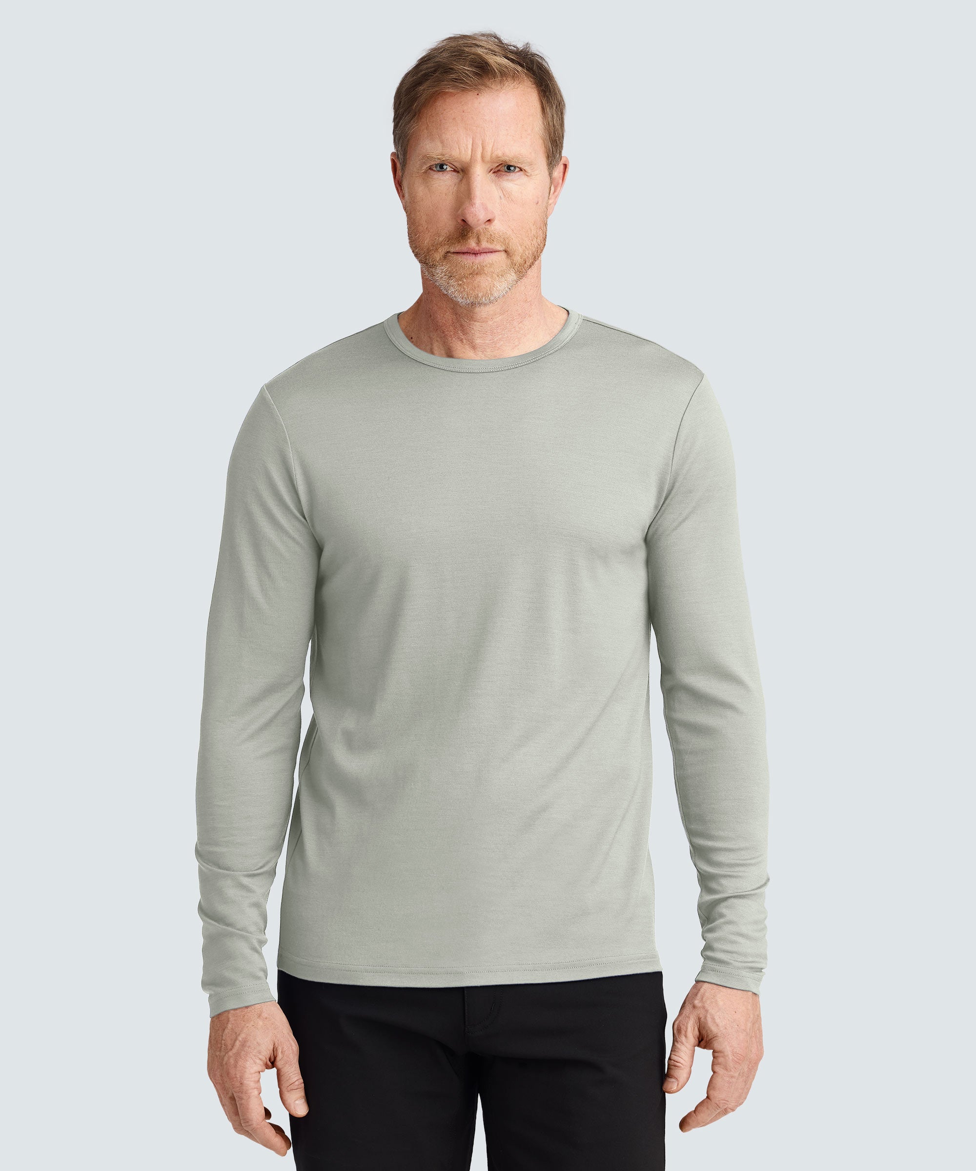 Men's Long Sleeve Merino Crew