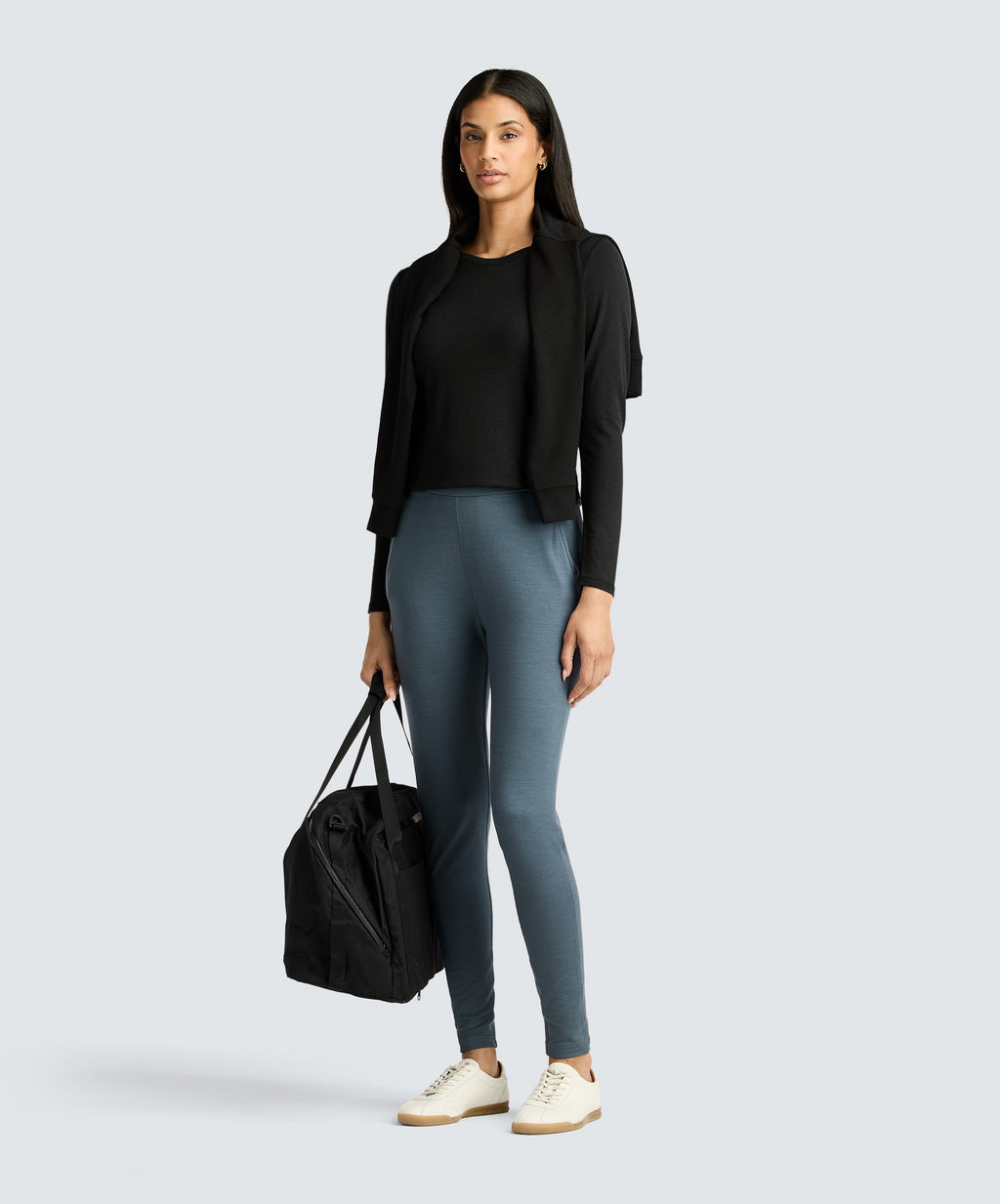 Women's Petite Long Sleeve Merino Crew