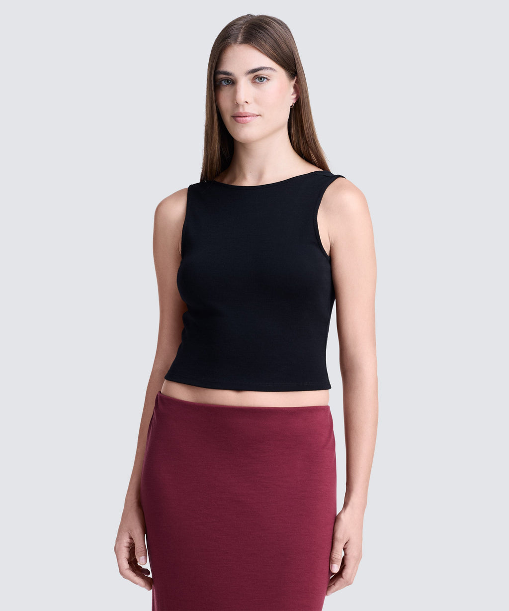 Women's Merino Cropped Tank