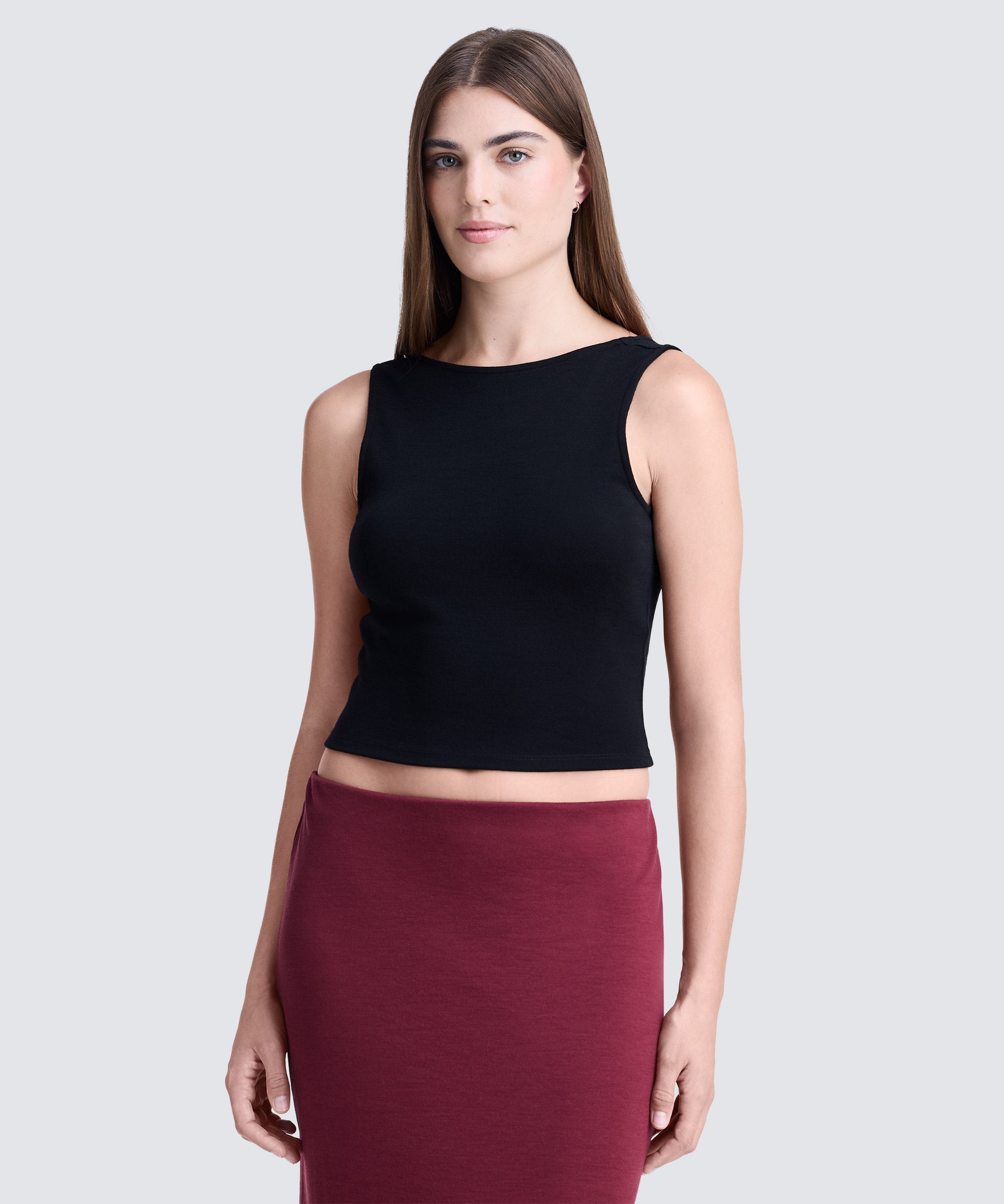 Women's Merino Cropped Tank