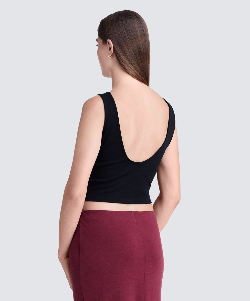 Women's Merino Cropped Tank