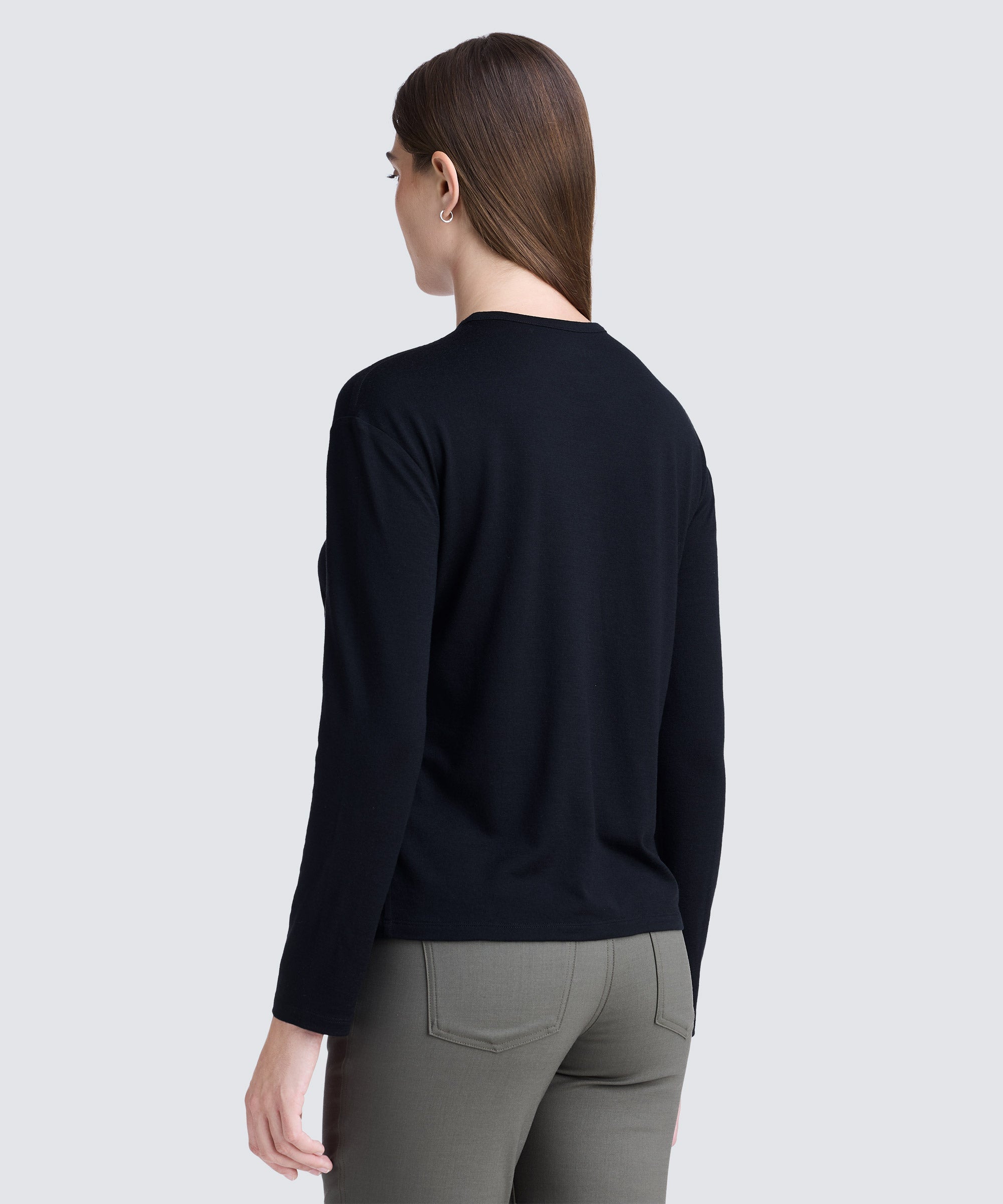 Women's Relaxed Long Sleeve Merino Crew