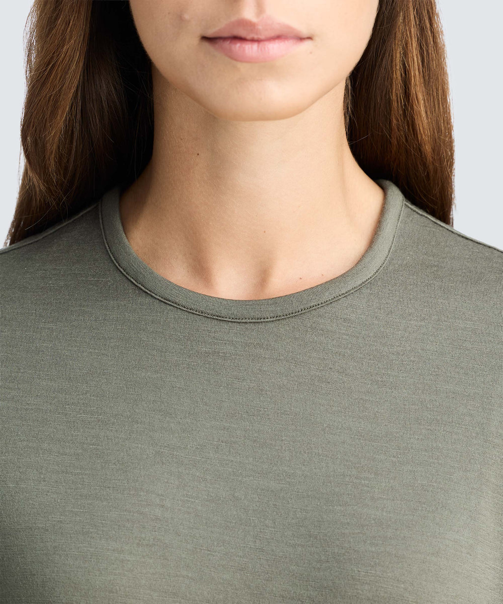 Women's Relaxed Long Sleeve Merino Crew