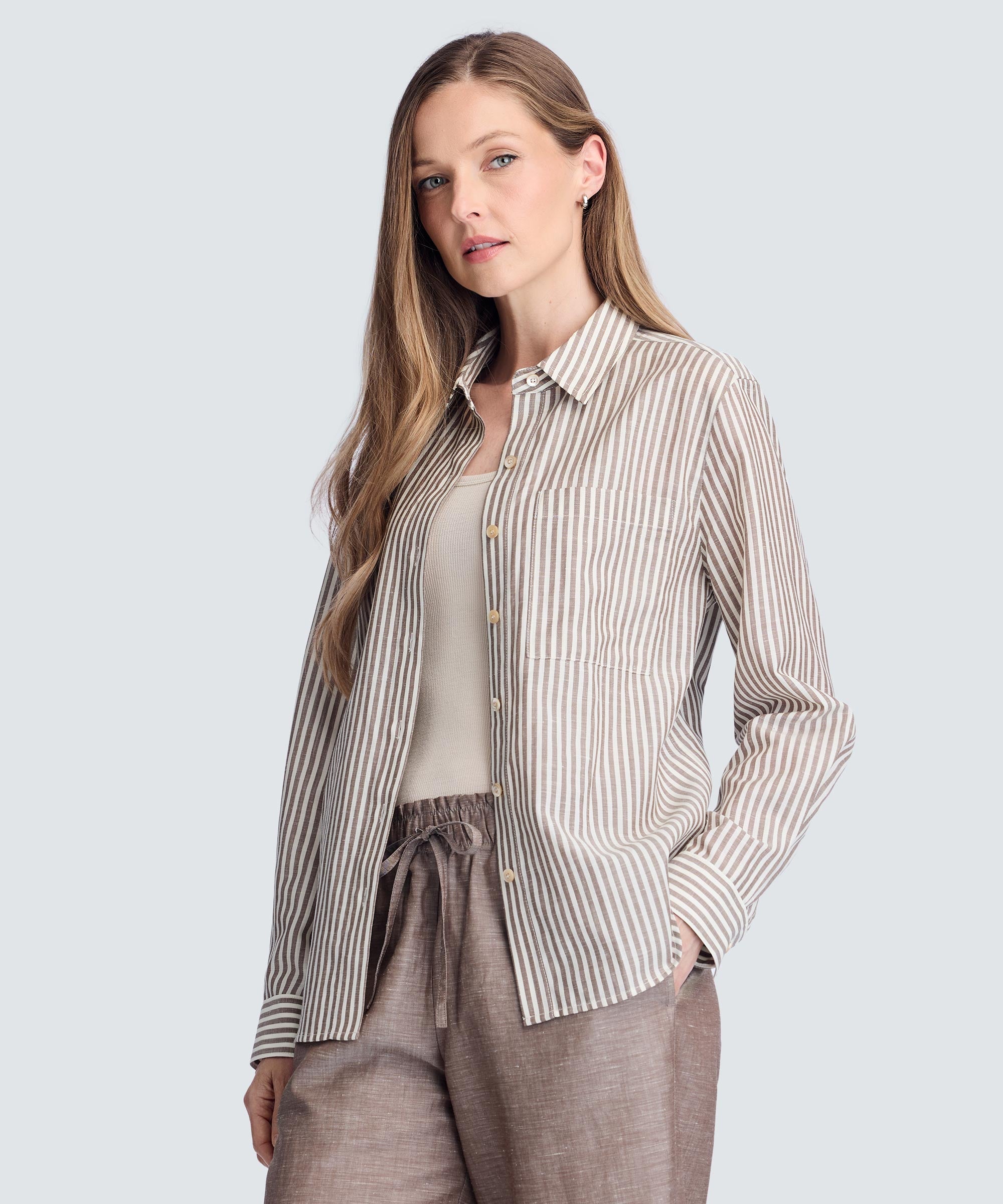 Women's Merino Linen Shirt