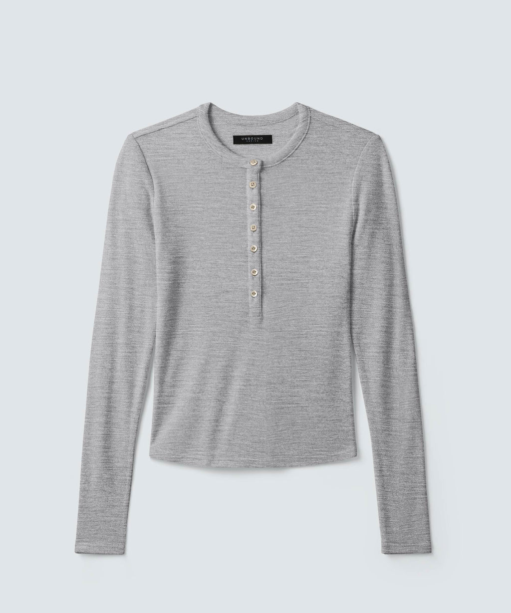 Women's Merino Rib Henley