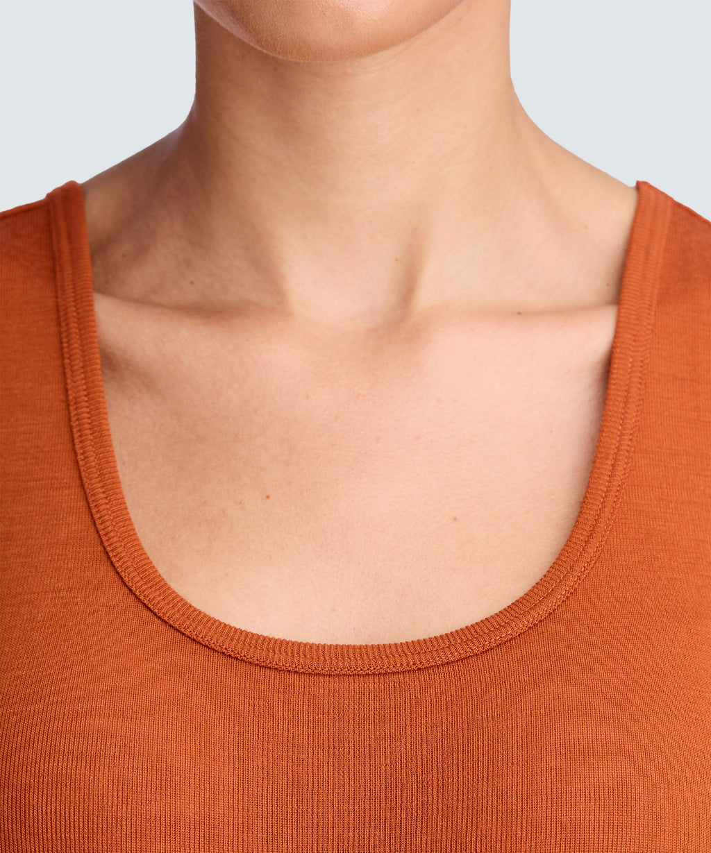 Women's Merino Rib Scoop Neck Tank