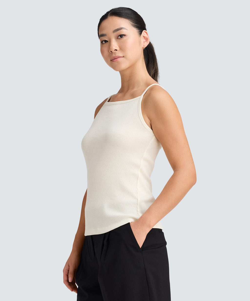 Women's Merino Tencel Rib Tank