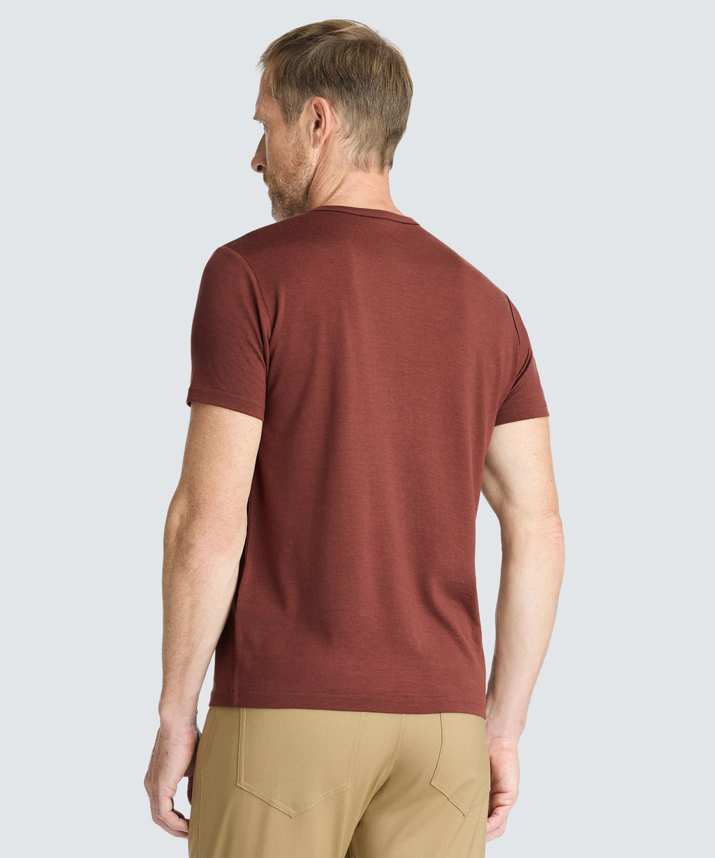 Men's Merino Short Sleeve Henley
