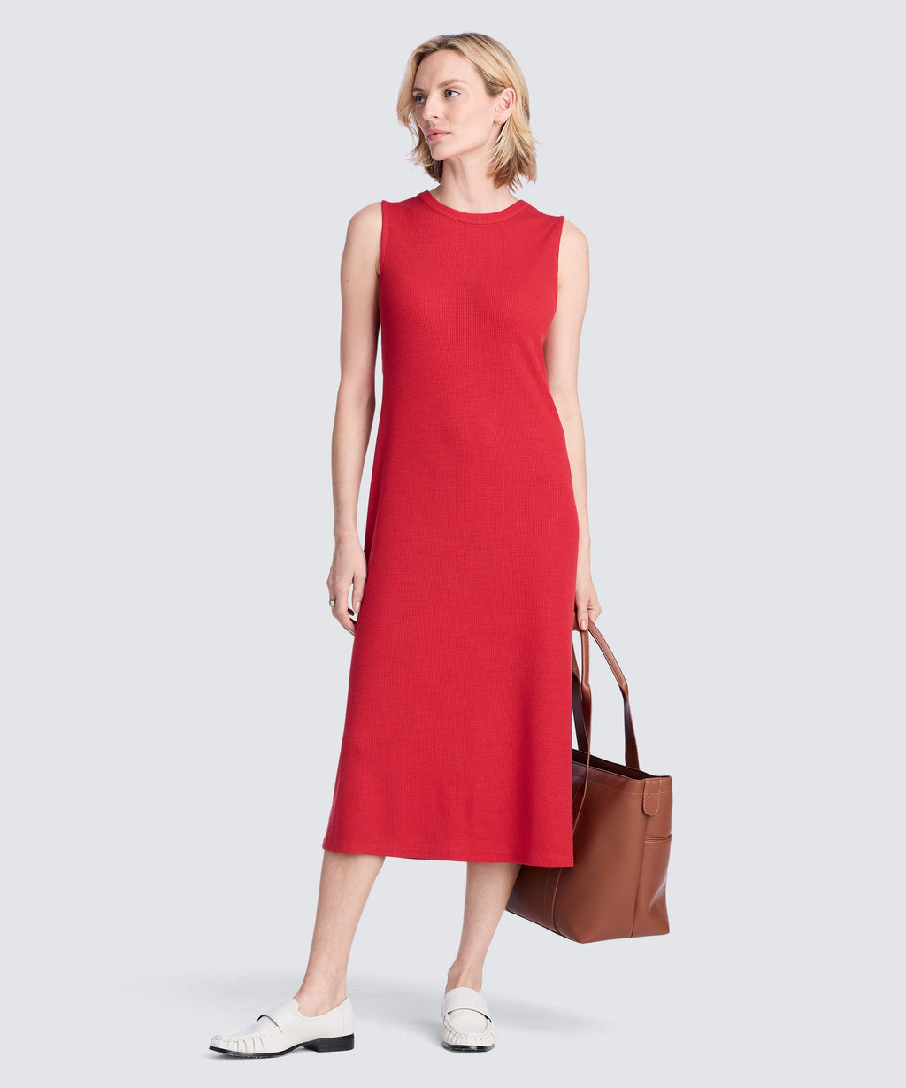 Women's Rib Merino Sleeveless Dress