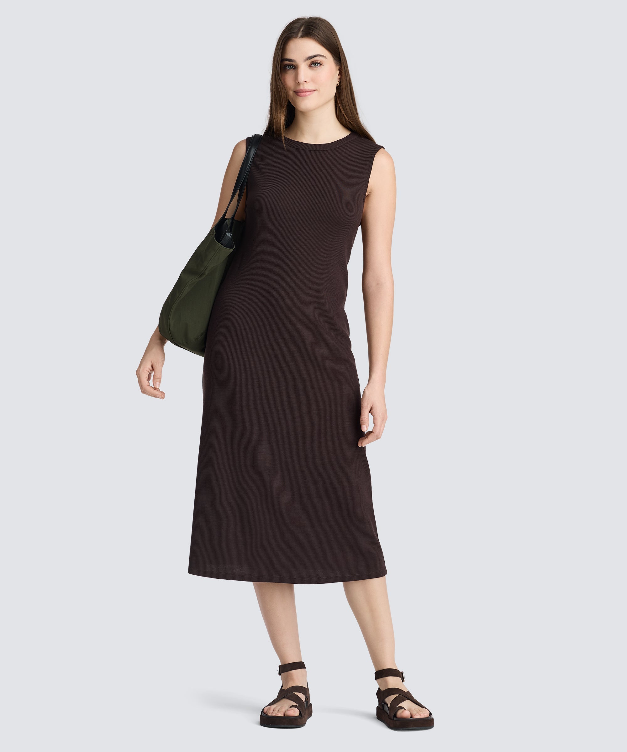 Women's Rib Merino Sleeveless Dress