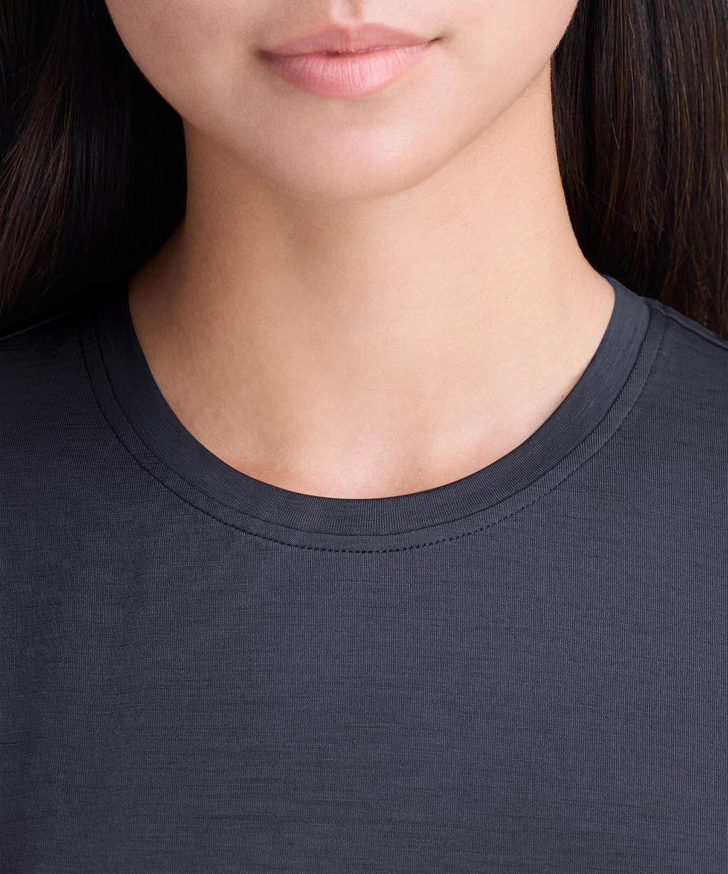 Women's Petite Merino Crew Neck T-Shirt