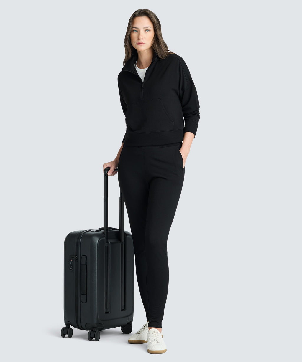 Women's Merino Cropped Quarter Zip