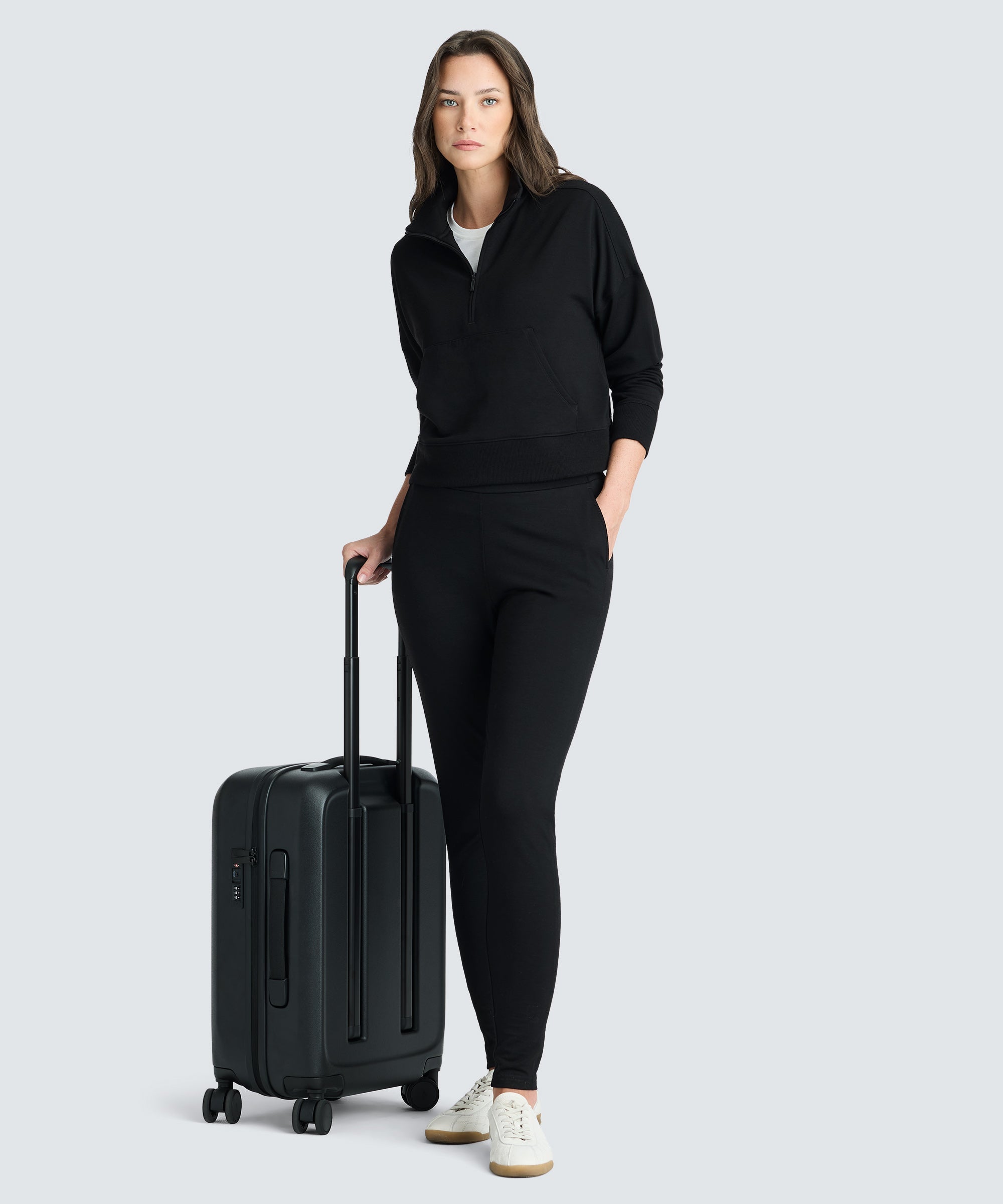 Women's Merino Cropped Quarter Zip