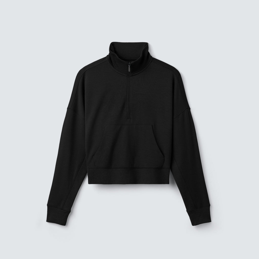 Women's Merino Cropped Quarter Zip