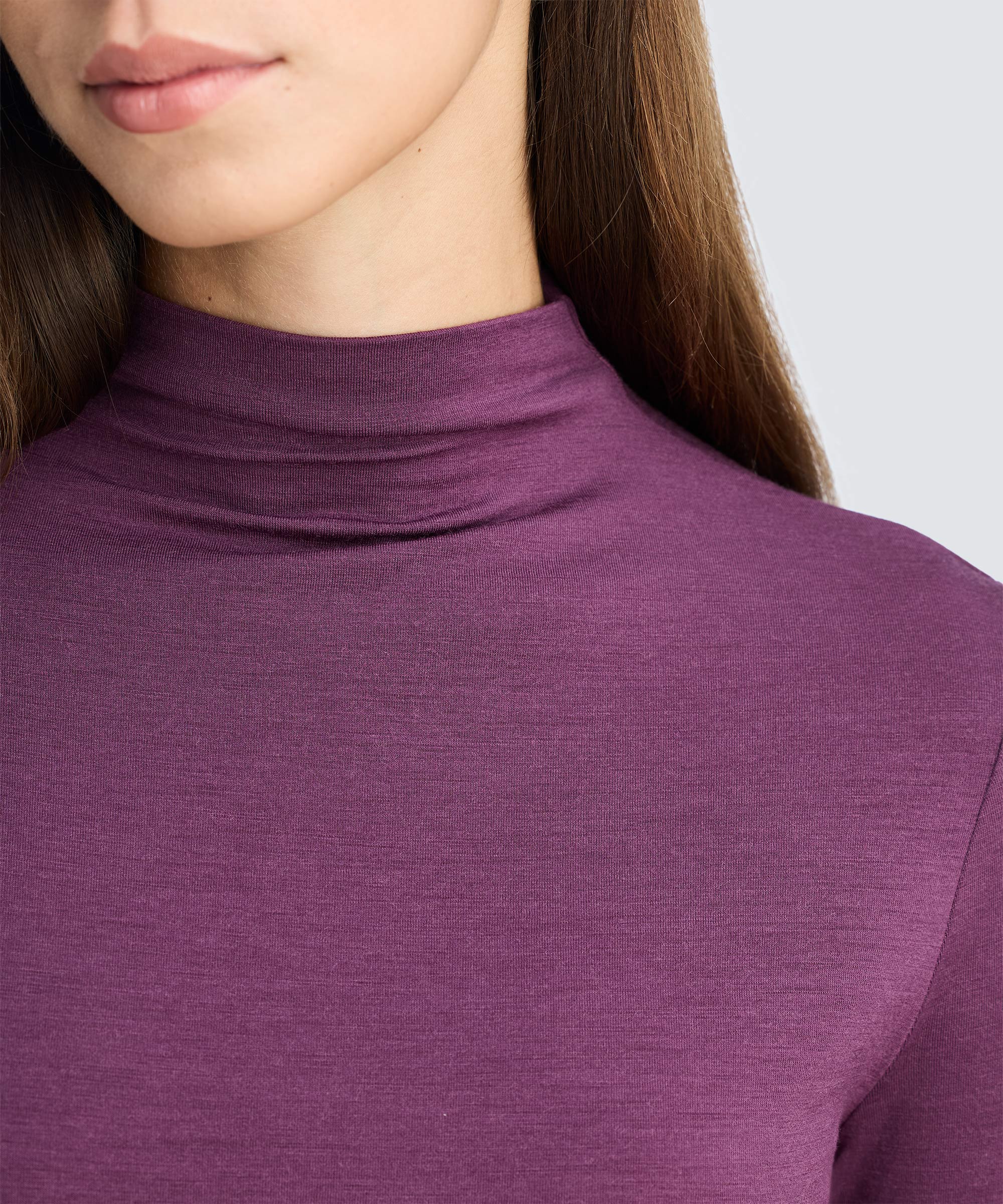 Women's Merino Mock Neck Top