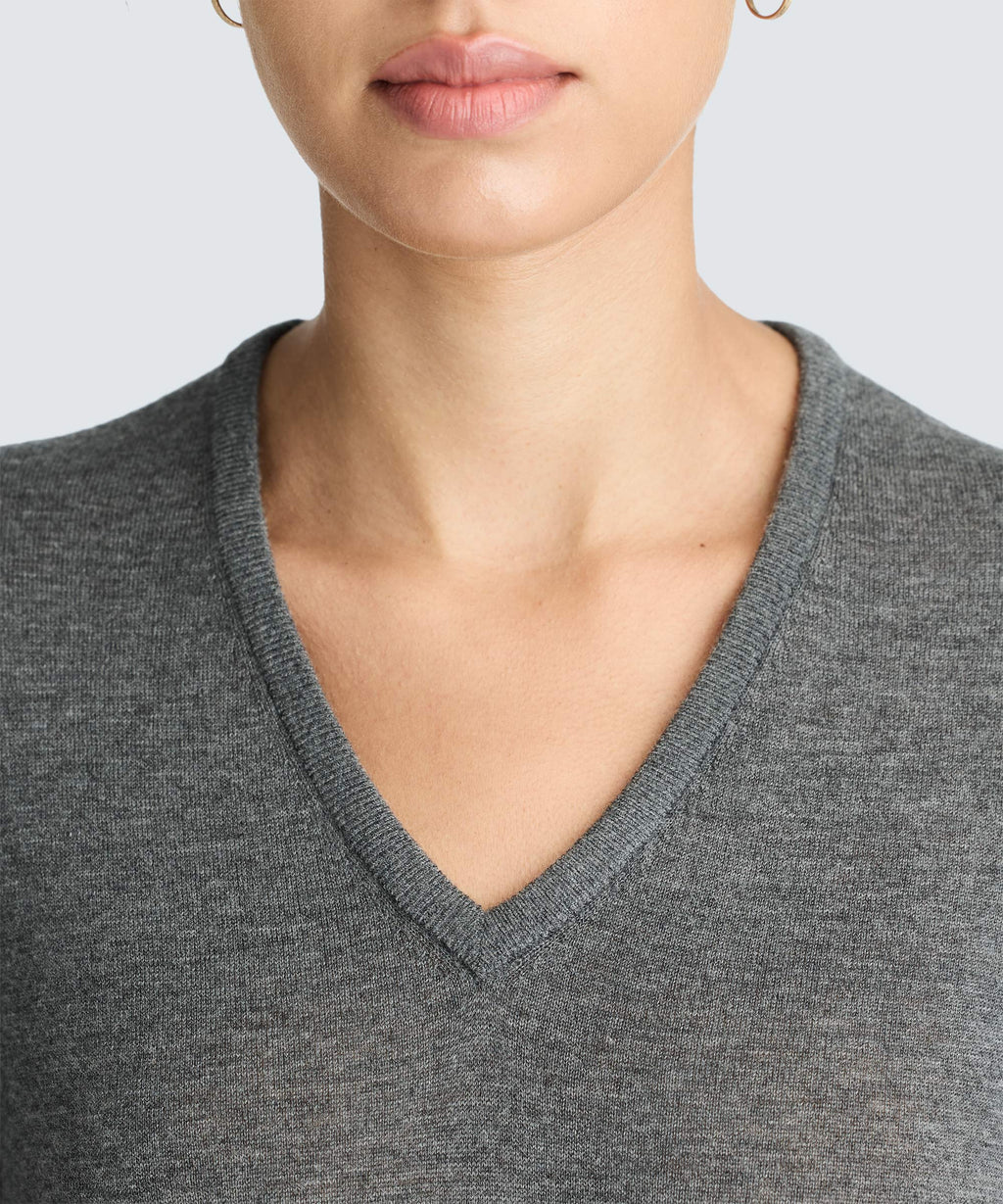 Women's Merino V-Neck Sweater