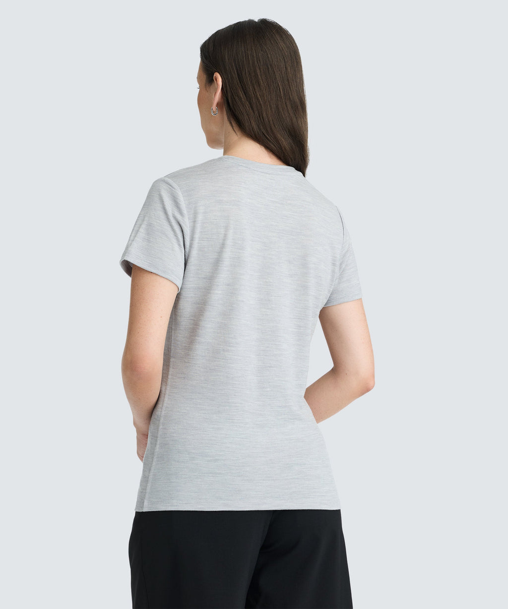 Women's Petite Merino V-Neck T-Shirt