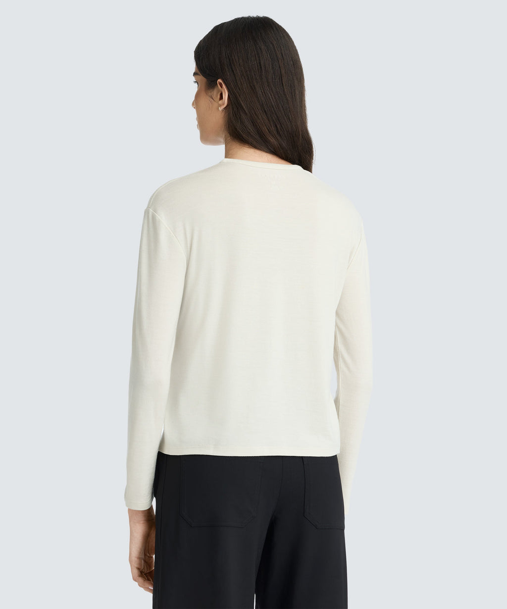 Women's Relaxed Long Sleeve Merino Crew
