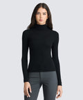 Women's Rib Turtle Neck Long Sleeve