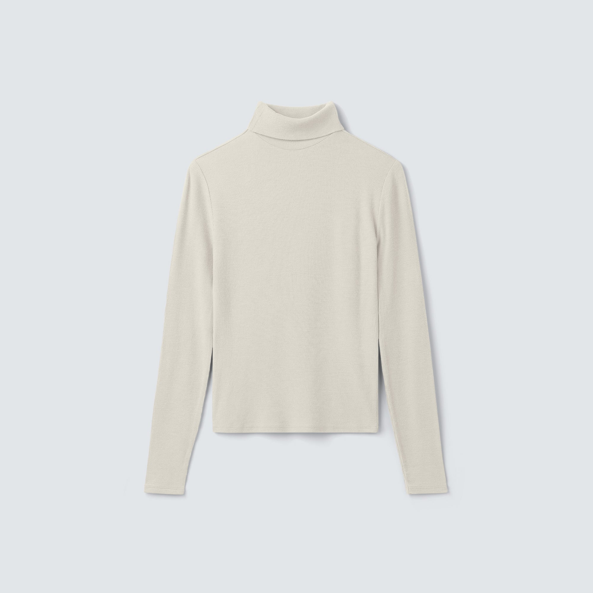 Women's Rib Turtle Neck Long Sleeve