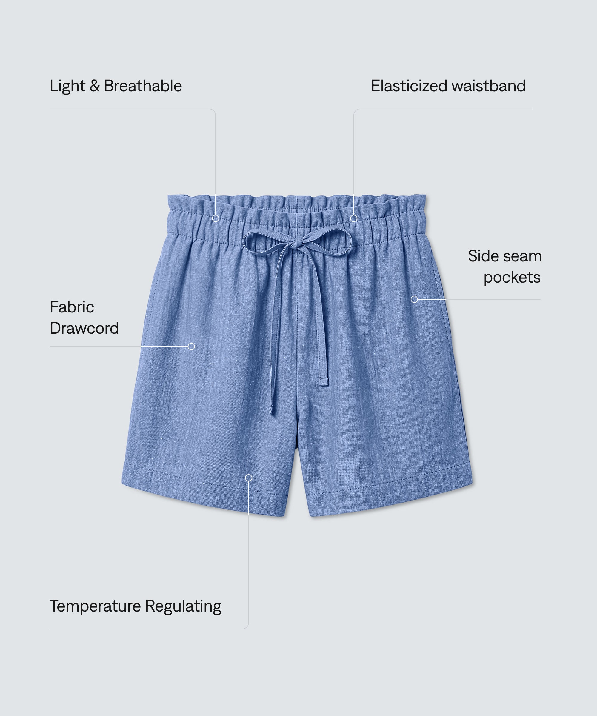 Women's Merino Linen Shorts