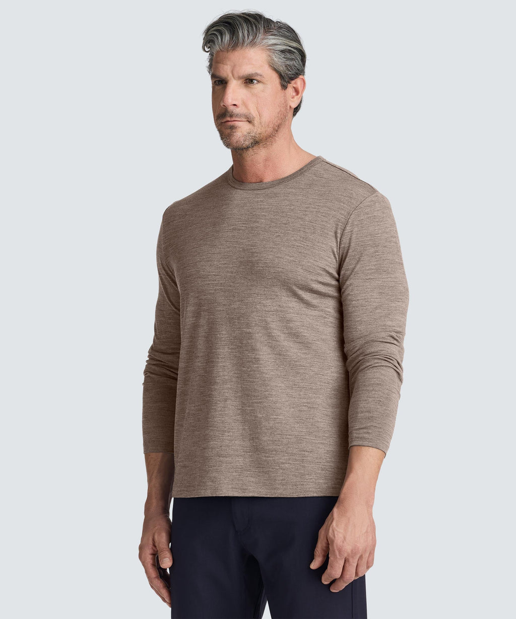 Men's Long Sleeve Merino Crew