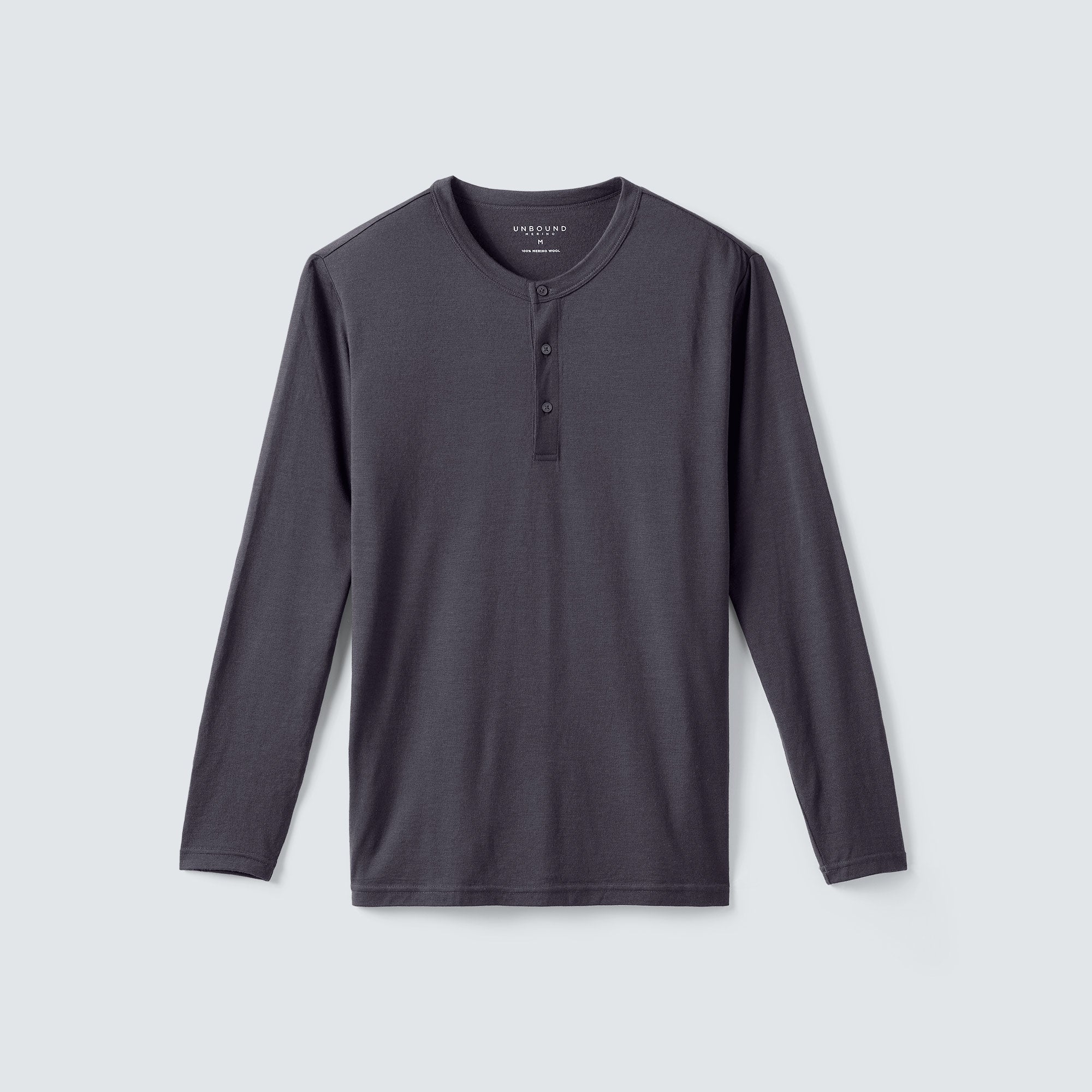 Men's Long Sleeve Merino Henley