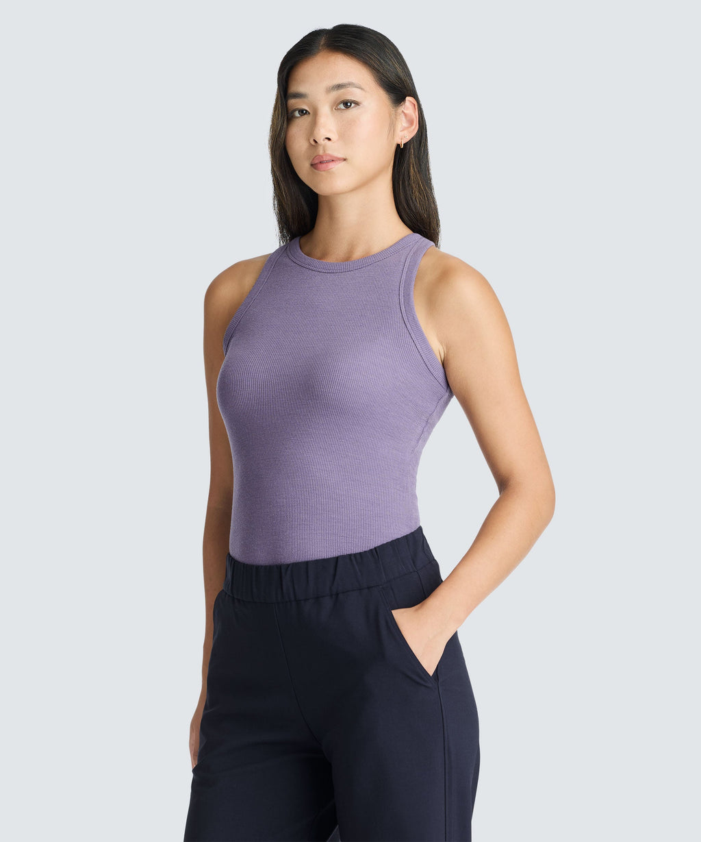 Women's Merino Rib Racer Tank