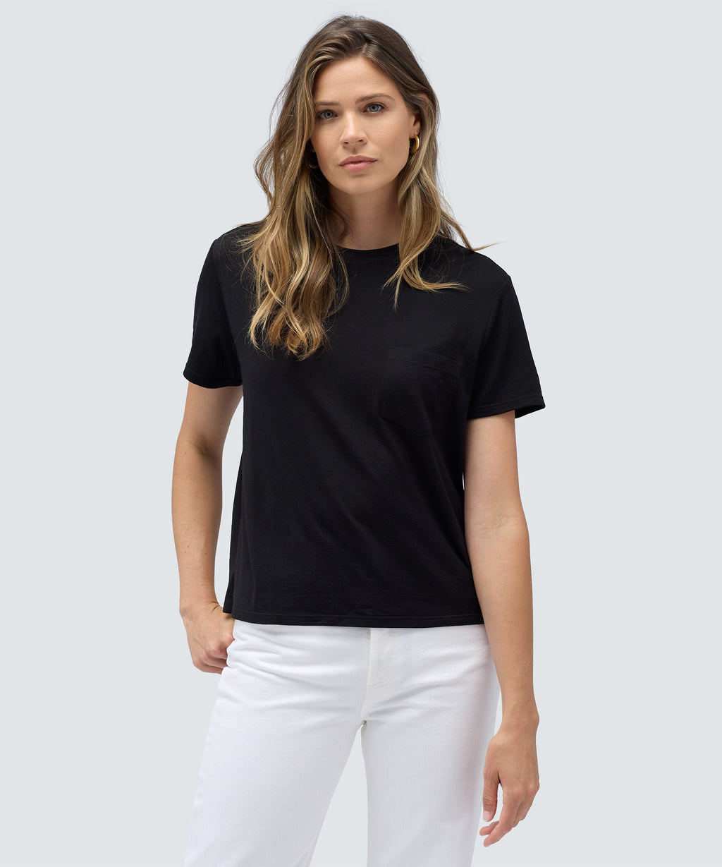Women's Merino Boxy Pocket Tee